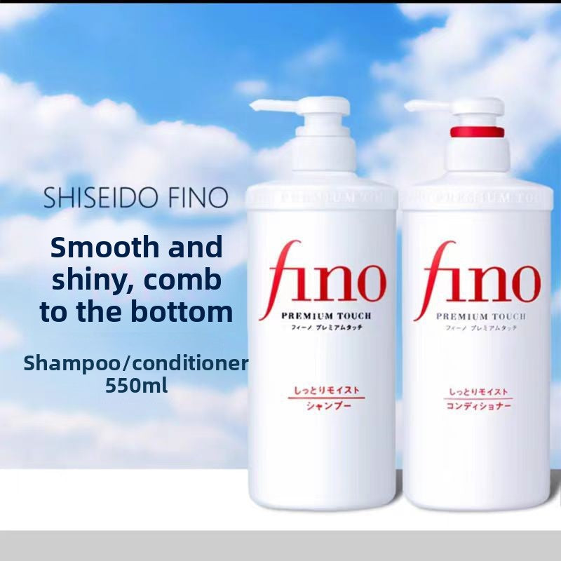 Shampoo makes hair smooth and reduces frizz.