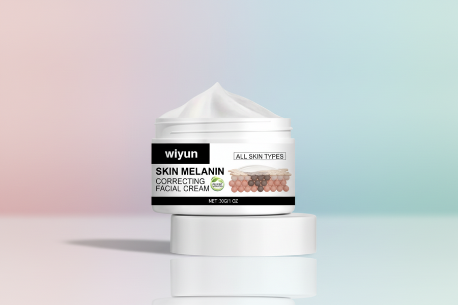 Wiyun Skin Melanin Correcting Facial Cream jar on a white background