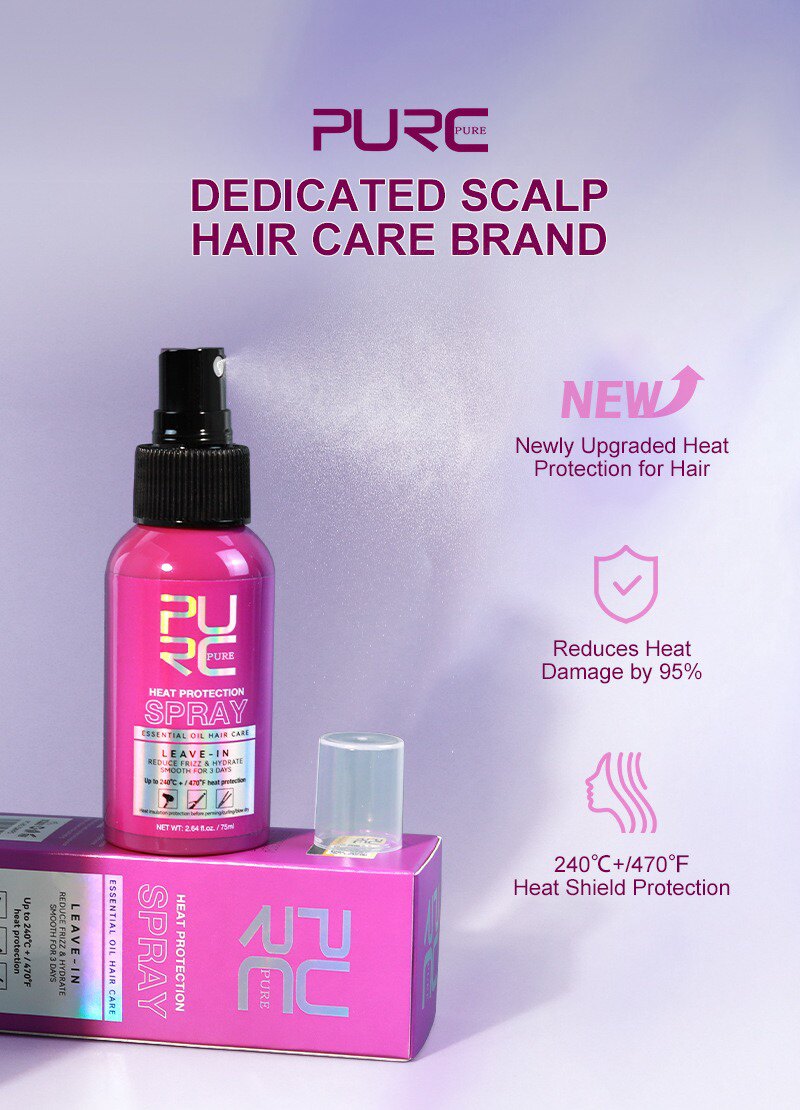 Heat Protectant Hair Spray with UV Shield