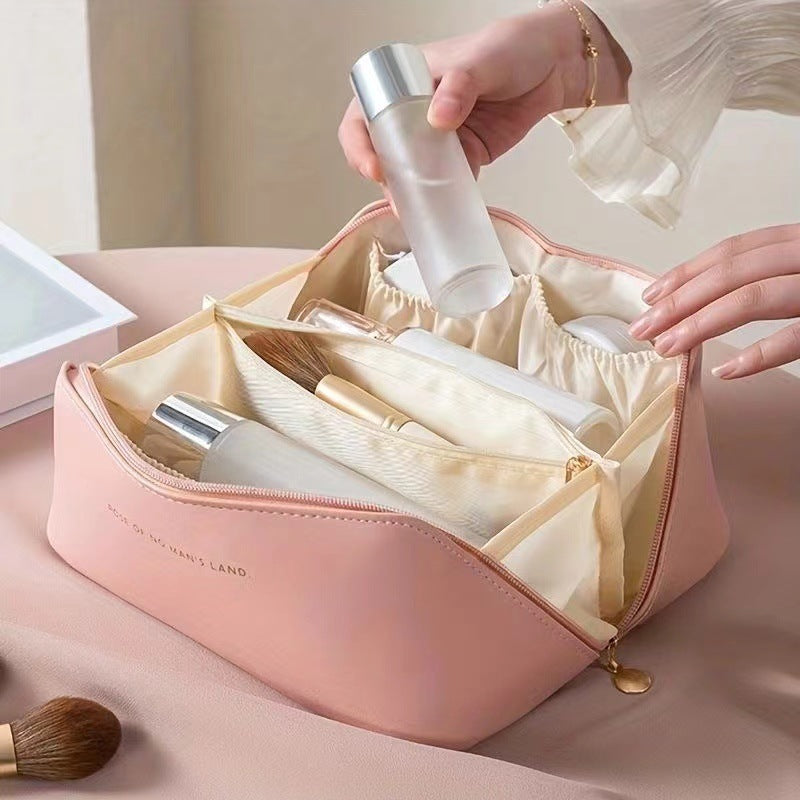 Multi-layer makeup storage bag