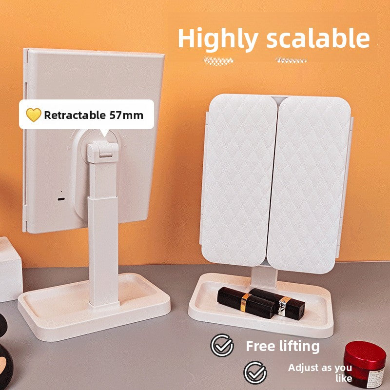 Desktop makeup mirror