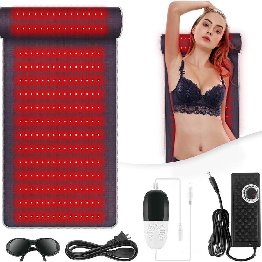 Red Light Therapy Pad with Neck Support and Heating